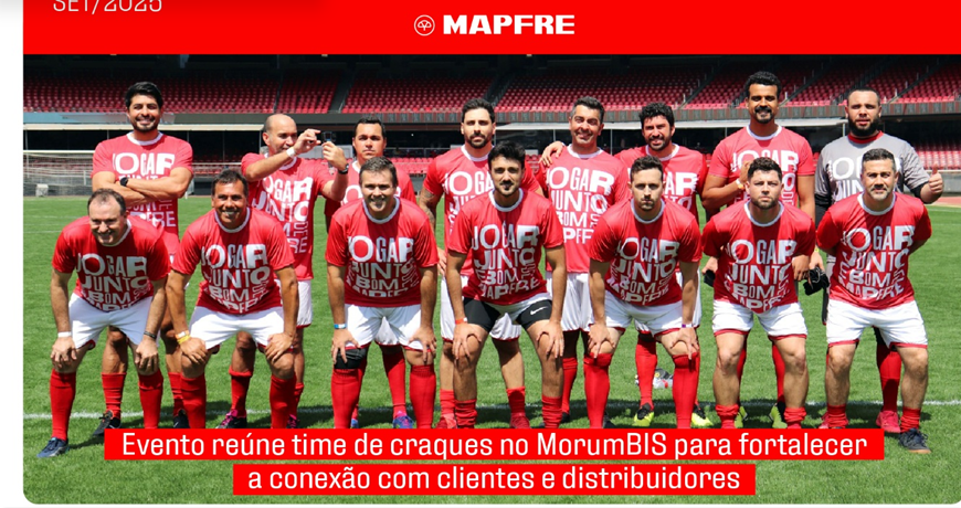 MAPFRE leva emoção e integração ao gramado do MorumBIS MAPFRE leva emoção e integração ao gramado do MorumBIS