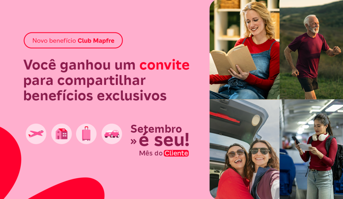 🎁Você ganhou um convite especial para compartilhar o Club Mapfre
