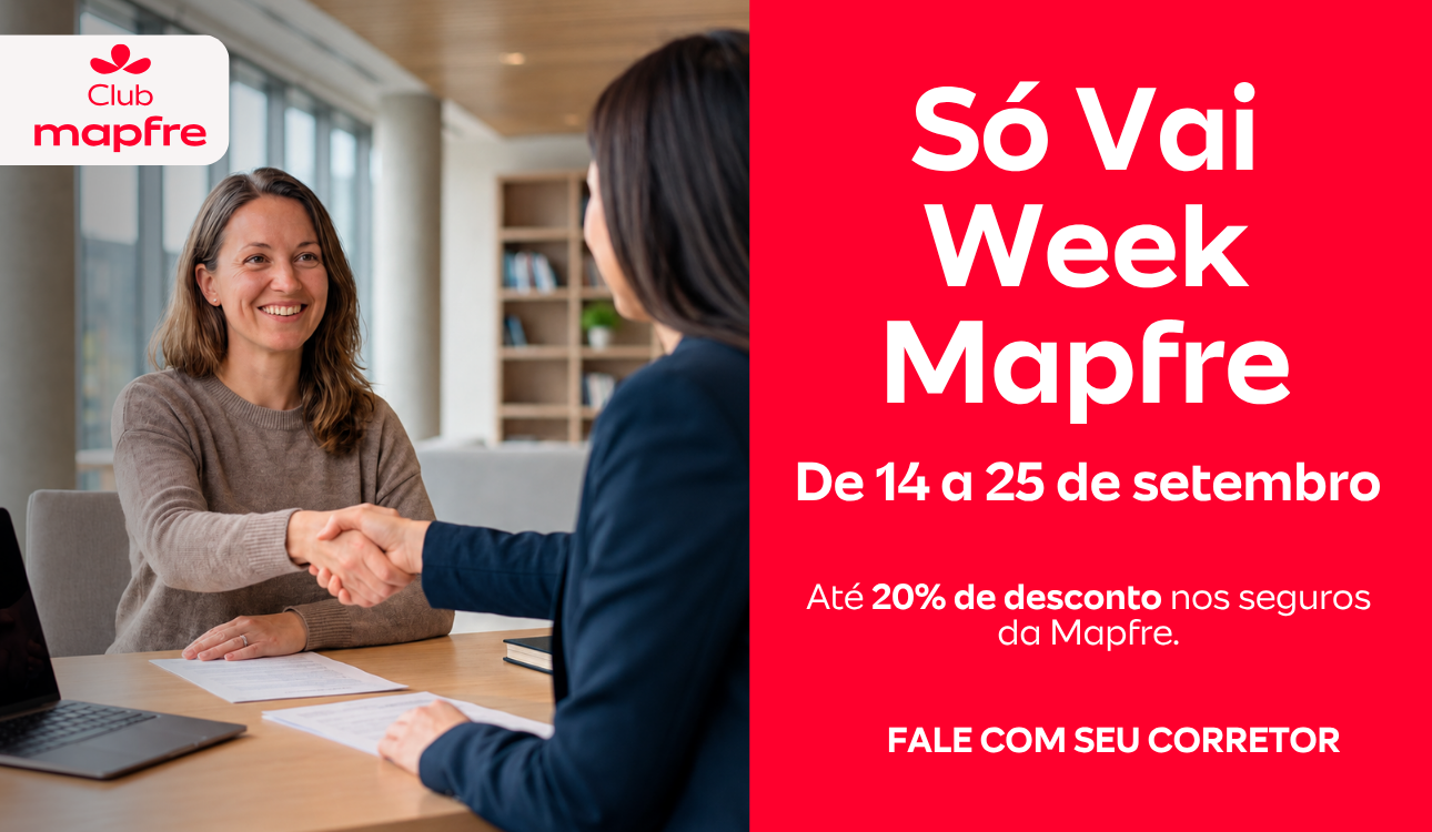 Mapfre Week: Até 20% OFF nos seguros Mapfre